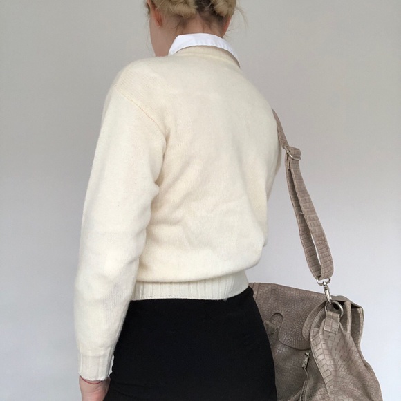 United Heros of Benetton Cream Varsity Sweater - Picture 2 of 4